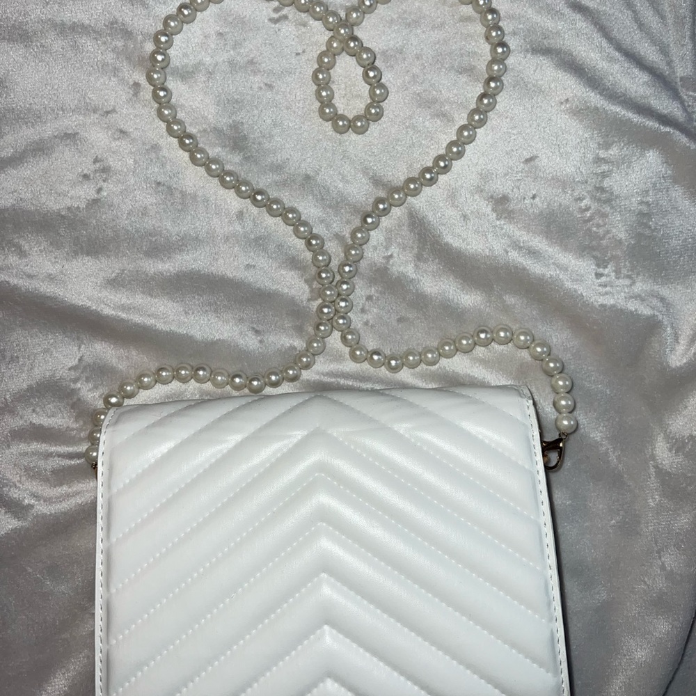 small white purse